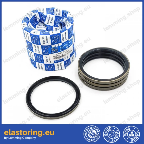 Wiper 104x125x7/10,5 NBR+Stal